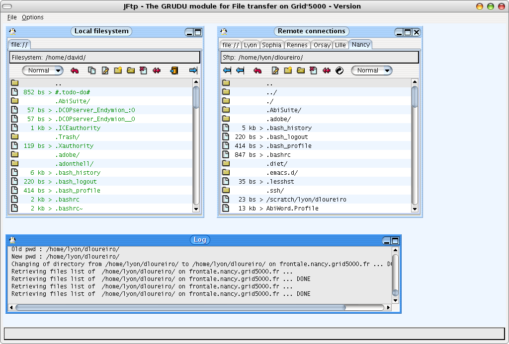 JFTP main interface