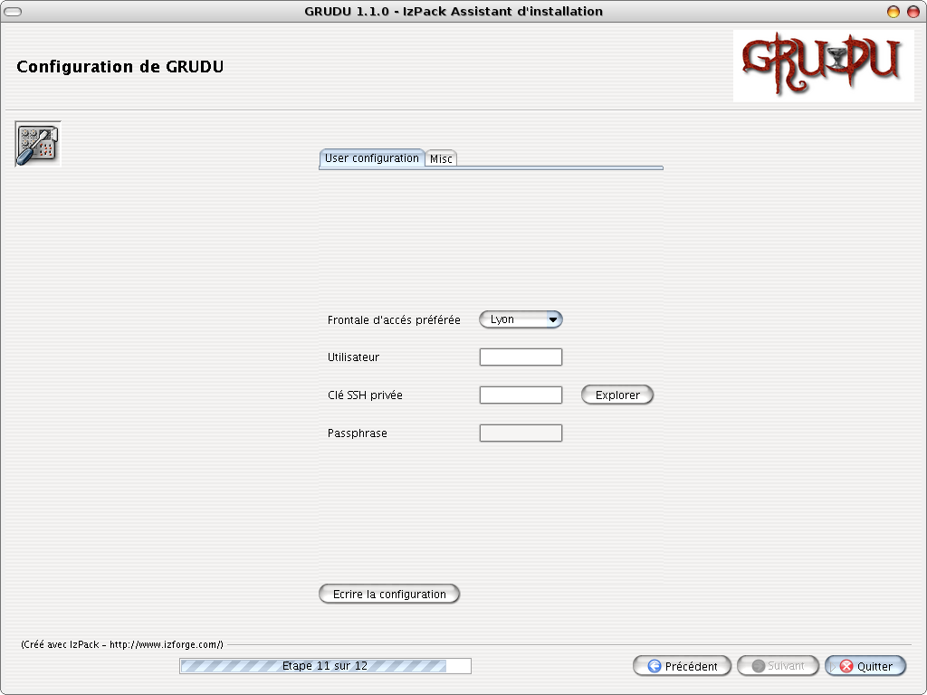 GRID’5000 access configuration