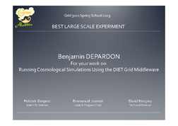 Best Large Scale Experiment to Benjamin Depardon