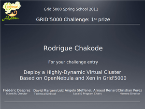 Challenger Winner 2011 to Rodrigue Chakode