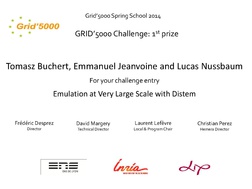 Best challenge entry to Tomasz Buchert, Emmanuel Jeanvoine and Lucas Nussbaum